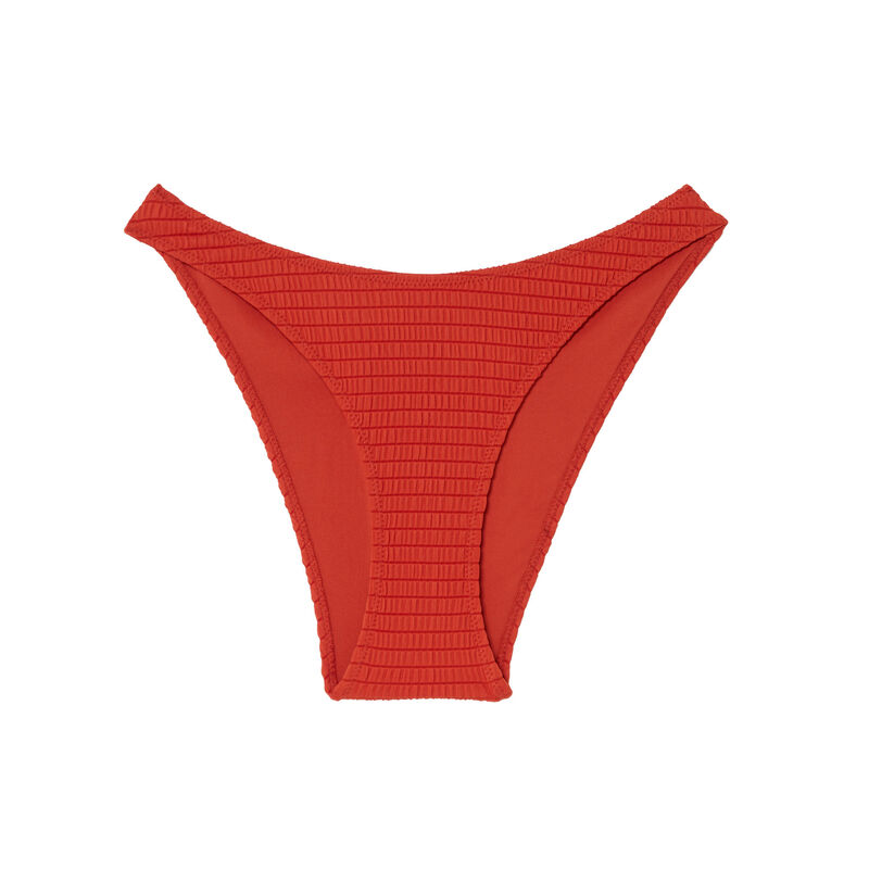 figi do bikini z wycięciami — kolor terakota;