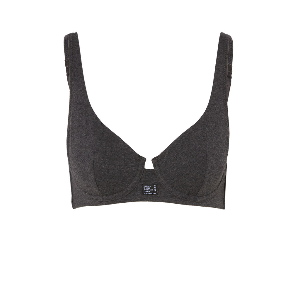 Wecare slogan bralette - grey grey.