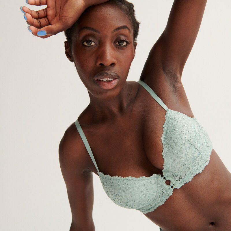 floral lace push-up bra - lilac floral lace push-up bra - lilac;