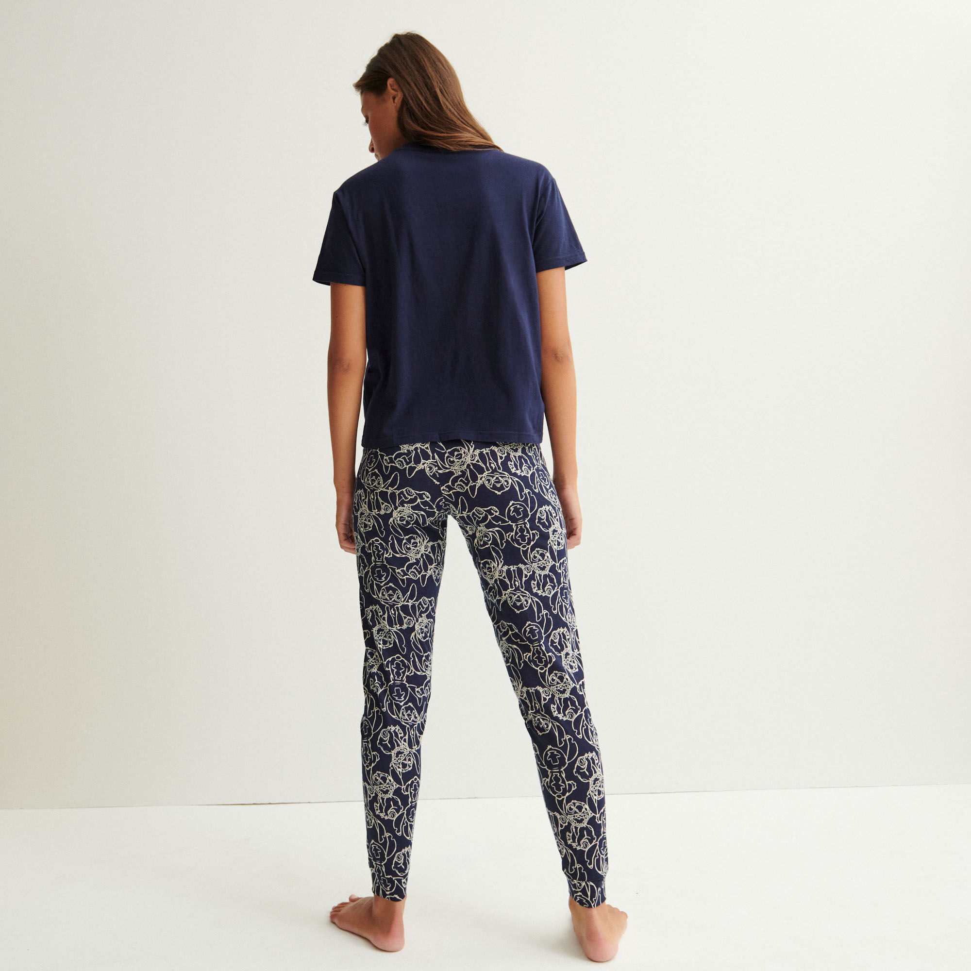 no bad days' stitch top - navy blue - blue - Undiz