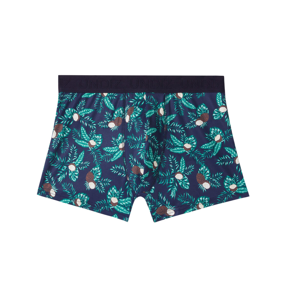 boxers with coconut print;