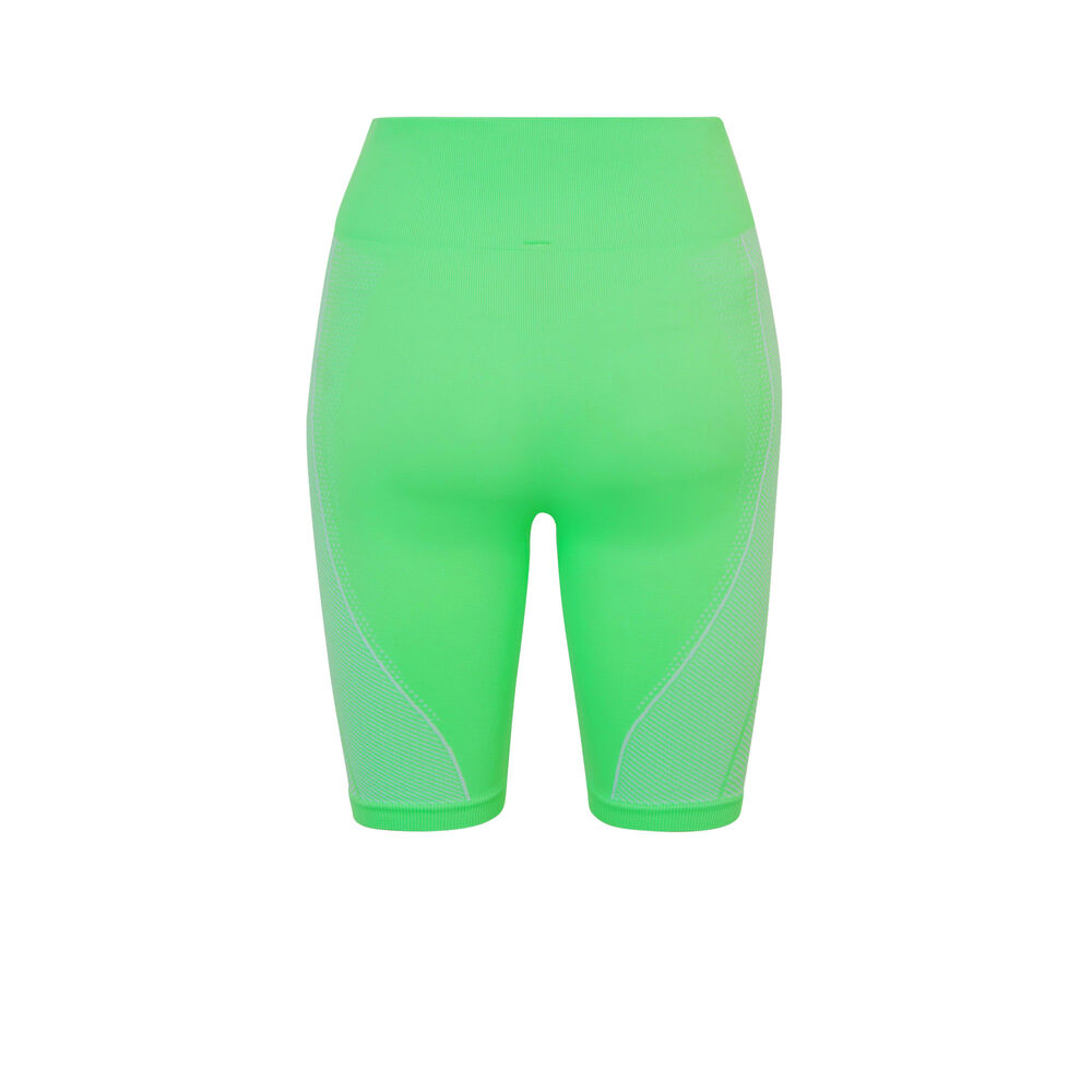 Los angeles slogan pattern cycling shorts - green green.