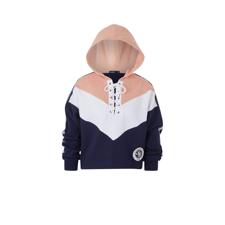 Colorlaciz lacing detail pullover navy blue.