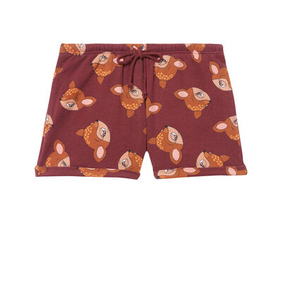 Bambi shorts - burgundy;
