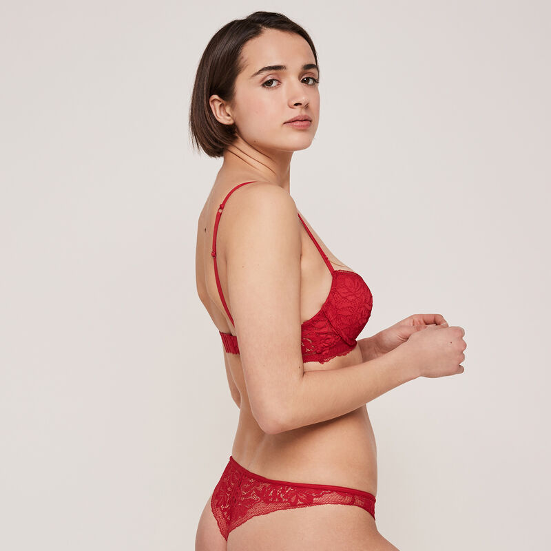 Goldchainiz lace tanga briefs with chain detail Goldchainiz lace tanga briefs with chain detail;