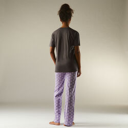 heart print pyjama bottoms;