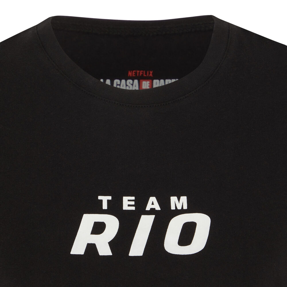 Casa de papel short sleeve top - black black.