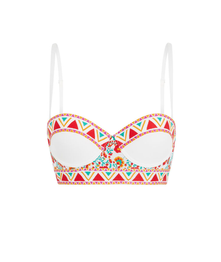 Bh mit push-up-bustier in gebrochenem weiß mexiciz gebrochenes weiß.