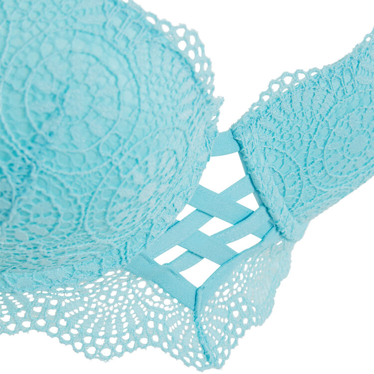Totoiz sky blue push-up bustier bra Totoiz sky blue push-up bustier bra;