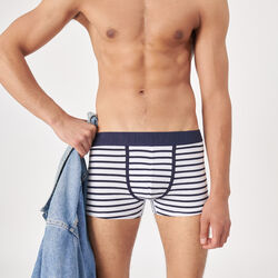 Striped boxers - white