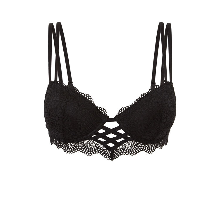 Totoiz black push-up bustier bra Totoiz black push-up bustier bra;