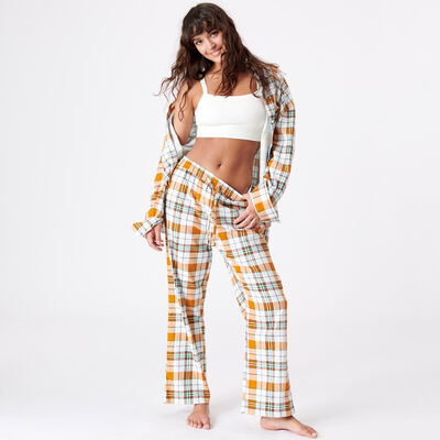 pantalon de pyjama à carreaux;