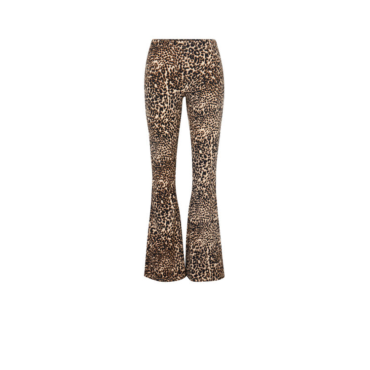 Leoversiz leopard print flare trousers Leoversiz leopard print flare trousers;