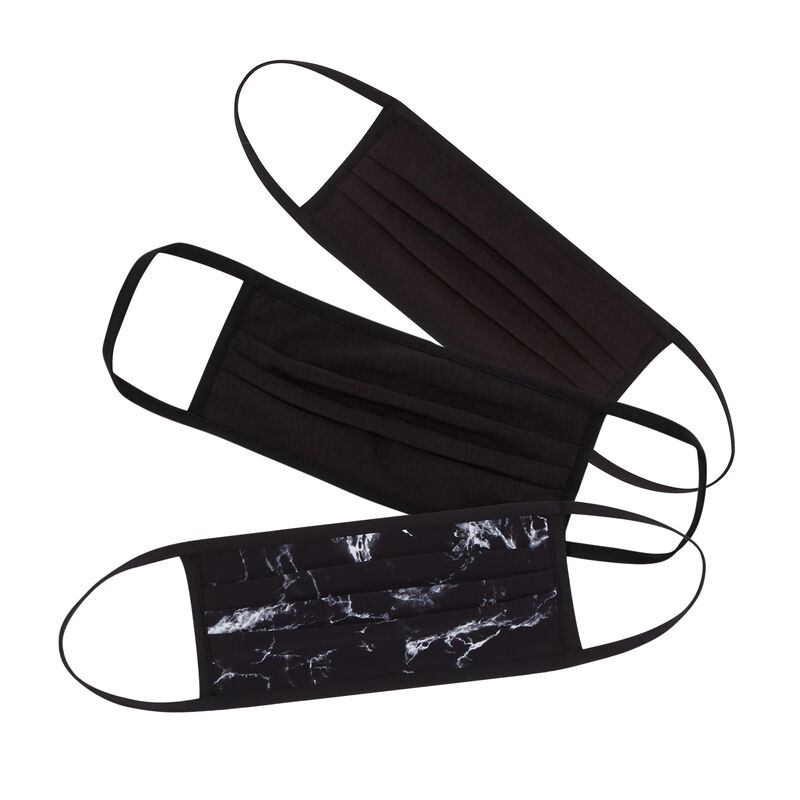 marbled mask - black marbled mask - black;