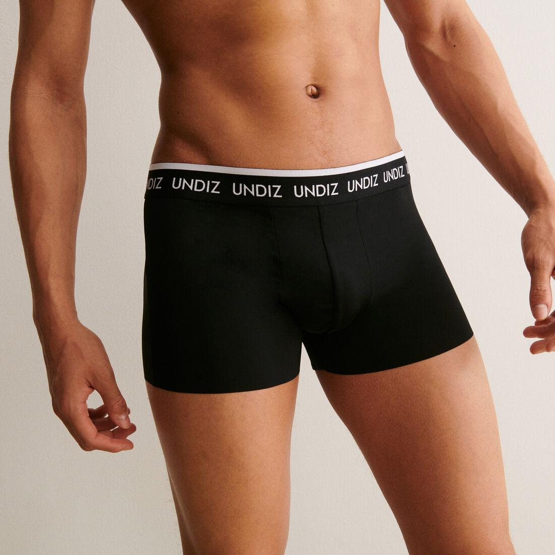 plain microfibre boxers - black;