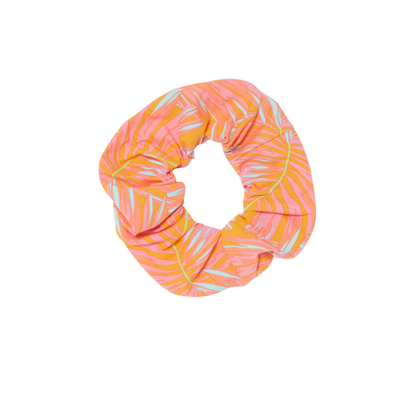 exotic print scrunchie - orange exotic print scrunchie - orange;