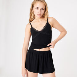 soft knit shorts;