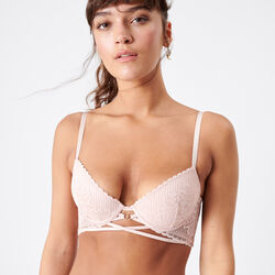 bustier push-up bra with ties