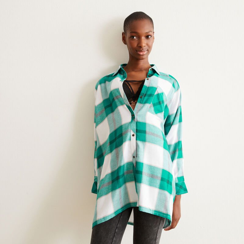 Checked tunic - green Checked tunic - green;