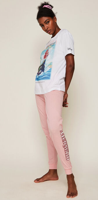 Arielrochiz ariel print trousers pink.