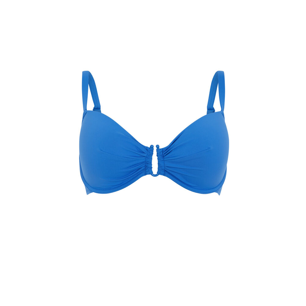 Push-up bikini top - blue blue.