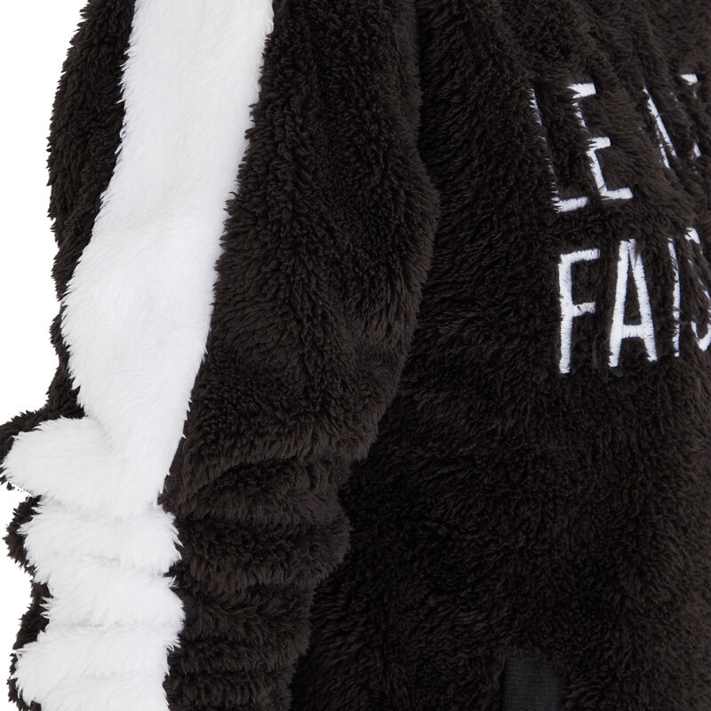 Fleece-sweater mit kapuze und aufschrift matichieusiz schwarz.