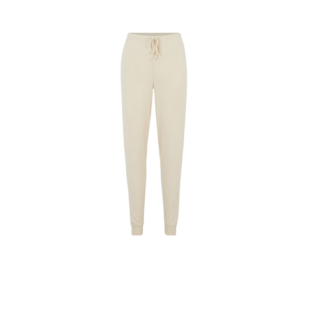 Mesh trousers - off-white cream.