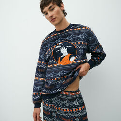 velvet sweatshirt with dragon ball z jacquard print