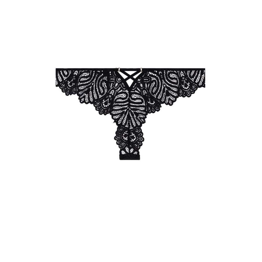 Tanga briefs with tie detail - green green.