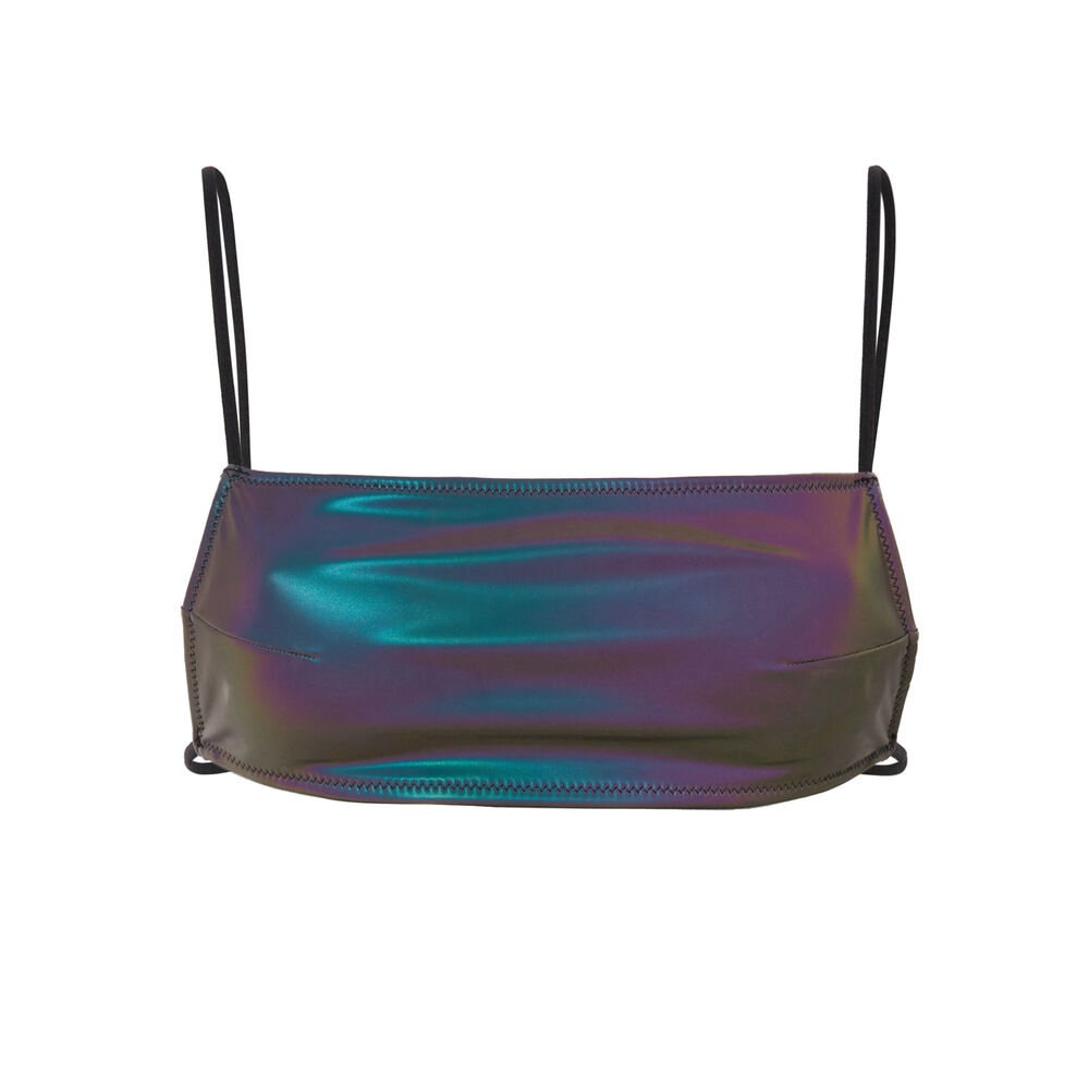 Reflective bikini top - dark grey grey.