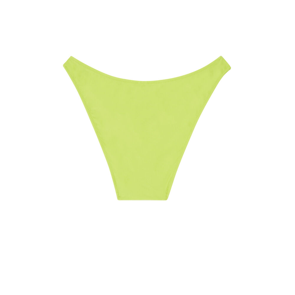 Scooped bikini briefs - green green.