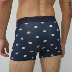 cotton boxer shorts with pig pattern;