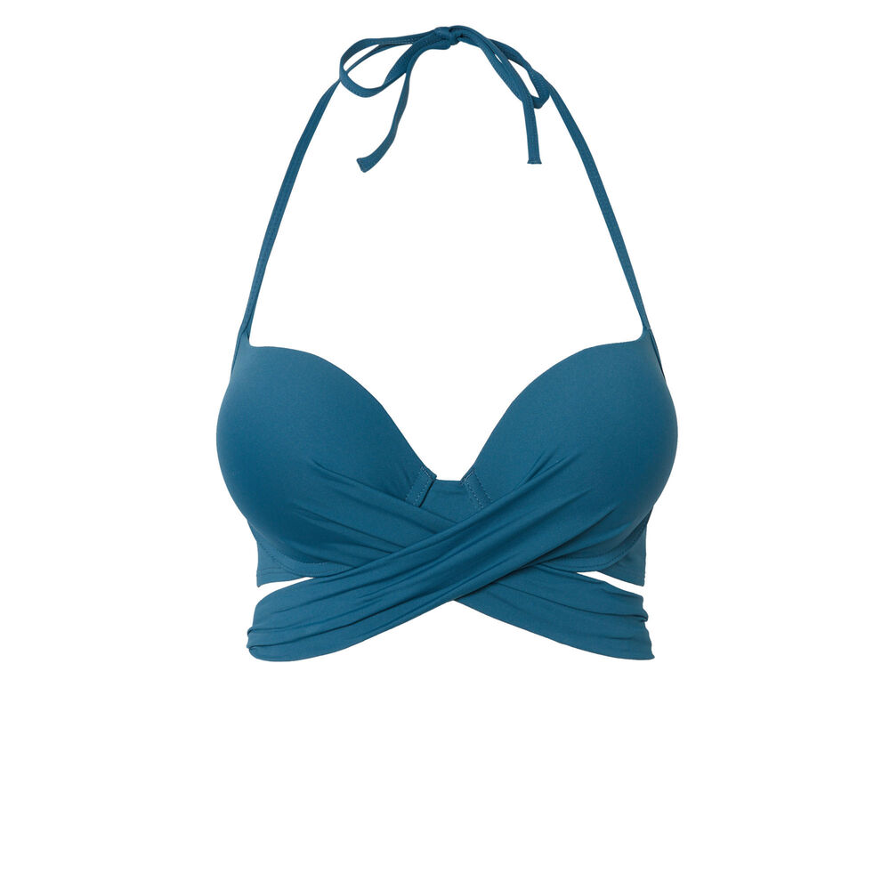 Super push-up bikini top - teal teal.