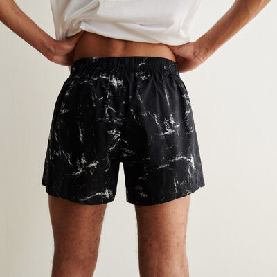 marbled top and shorts pyjama set - white;