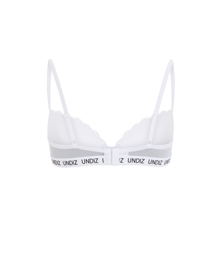 Secretiz laciz padded lace bra white.