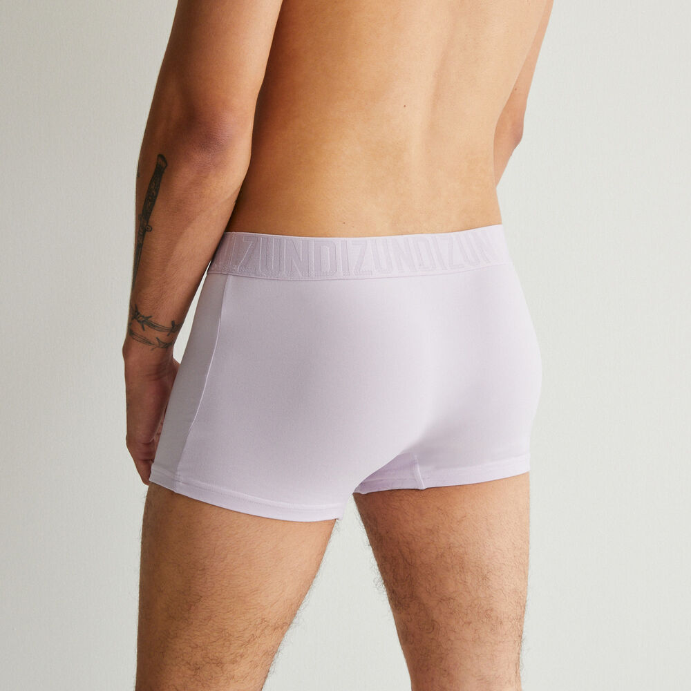 Plain microfibre boxers - red red.