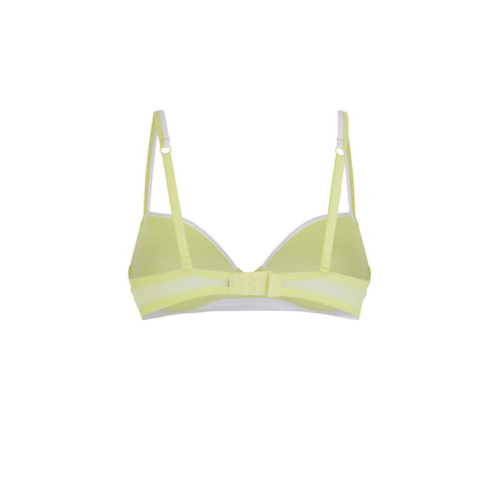 Lace amplifier bra - yellow yellow.