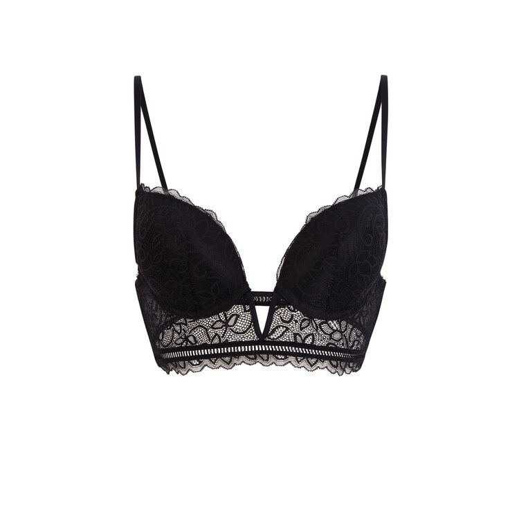Czarny biustonosz push-up sayiz czarny.