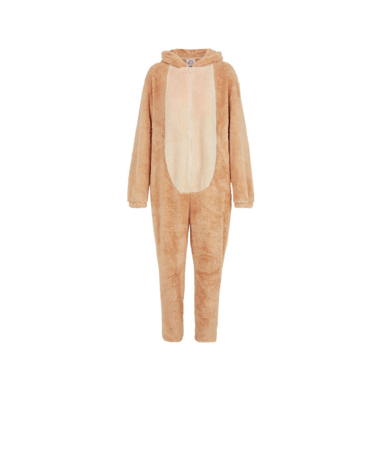 Nalaiz nala print fleece jumpsuit nude.