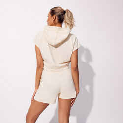 sleeveless cotton sweatshirt;
