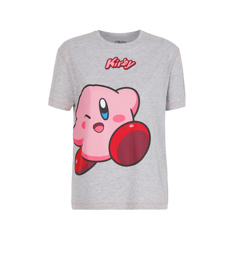 Kirbiz kirby short-sleeved printed top grey.