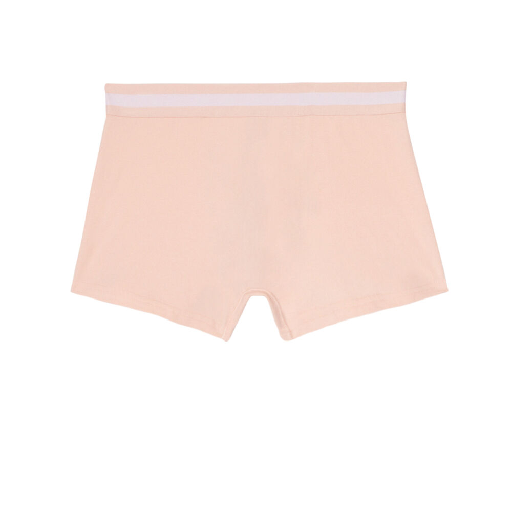 Plain cotton boxers - pink pink.