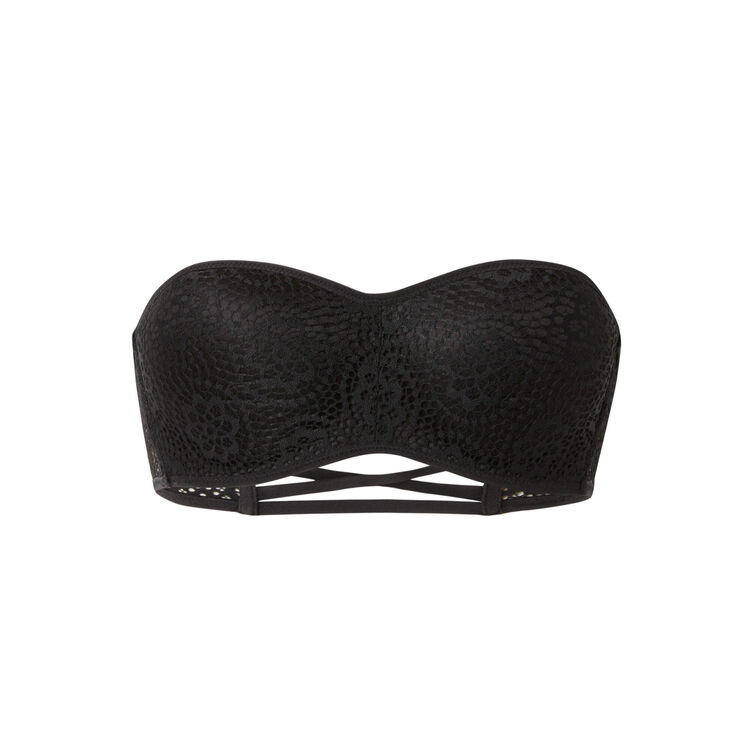 Cupiz black bandeau bikini top Cupiz black bandeau bikini top;