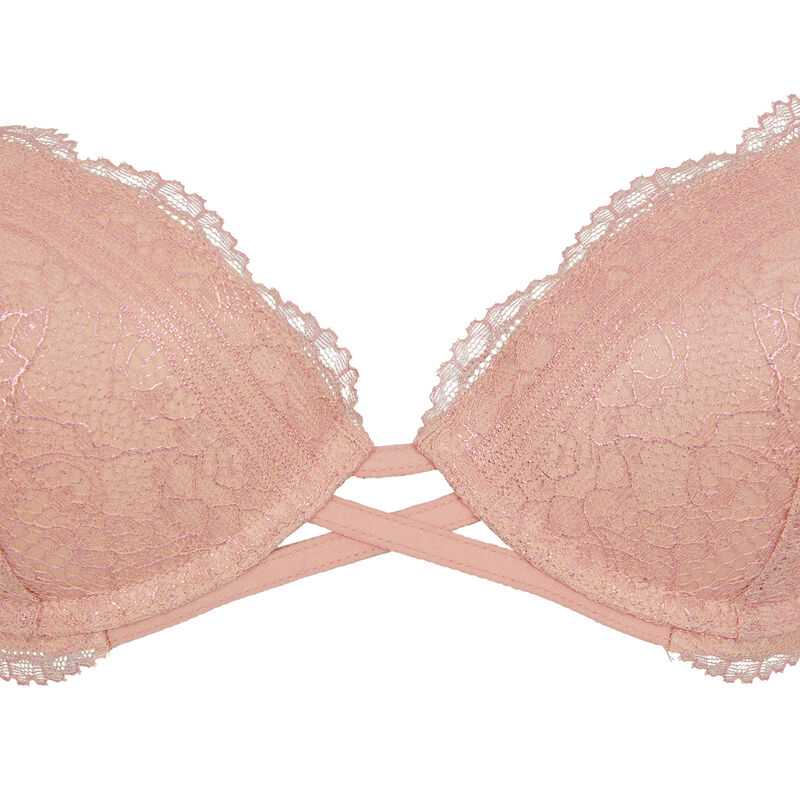 Everydayiz push-up lace bra pink.