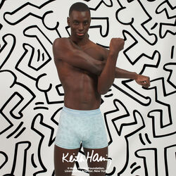 organic cotton boxer shorts with all-over print