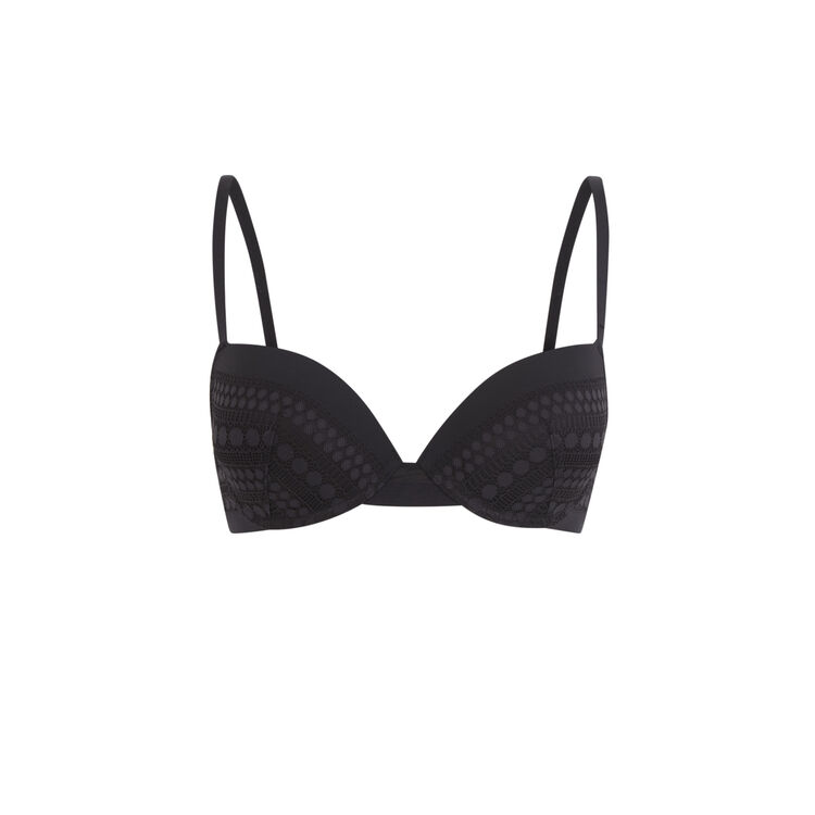 Cupiniz black push-up bra black.