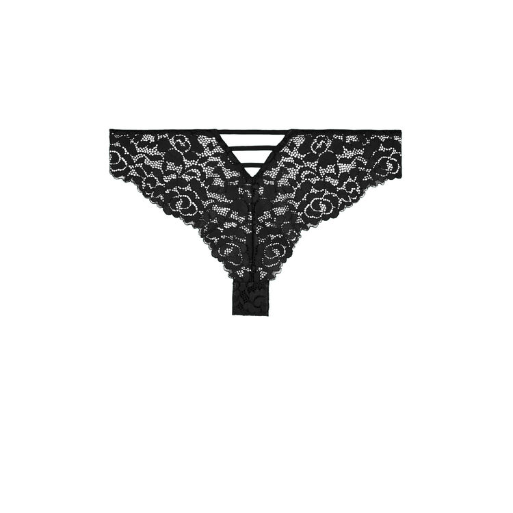 Luluiz lace tanga black.