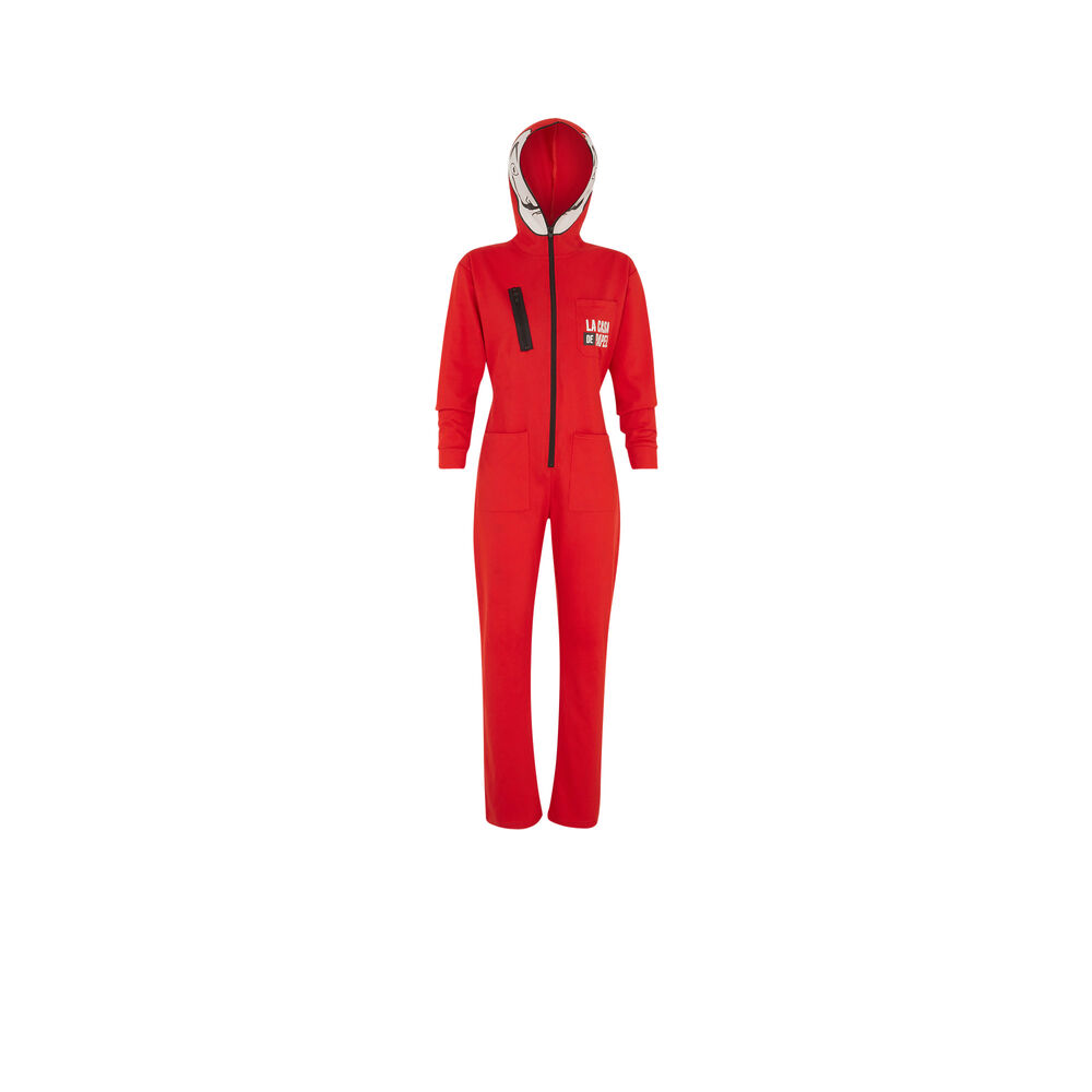 Combinaison pantalon casa de papel - rouge rouge.