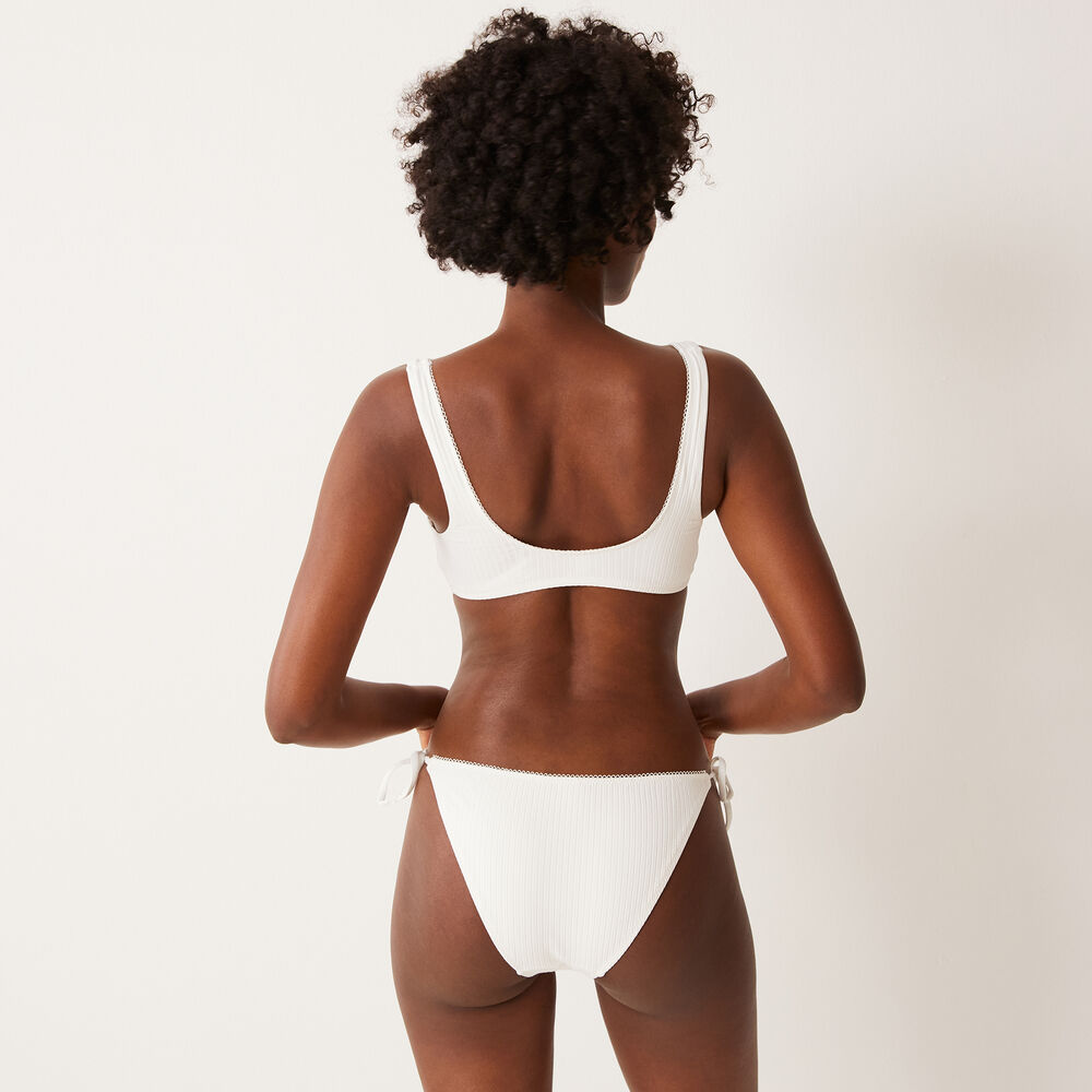 Tie-side bikini bottoms - off-white off-white.