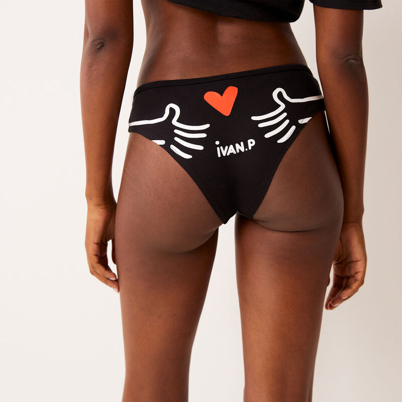 Ivan Peev print shorty - black Ivan Peev print shorty - black;